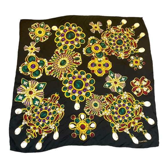 *Authentic* Chanel Silk Scarf - Picture 1 of 5
